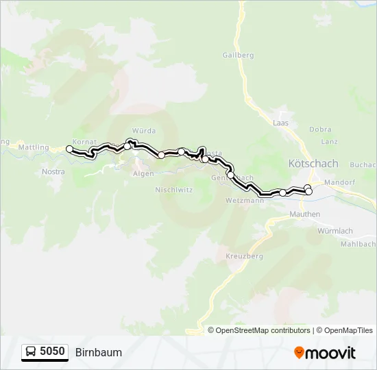 5050 Bus Line Map