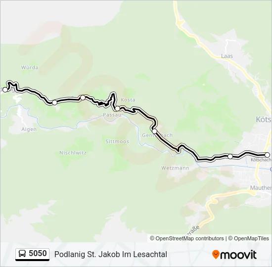 5050 Bus Line Map