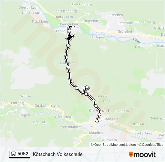 5052 Bus Line Map