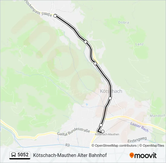5052 Bus Line Map