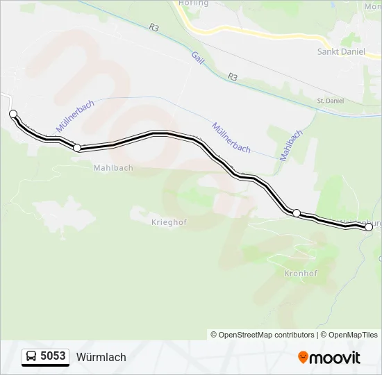 5053 Bus Line Map