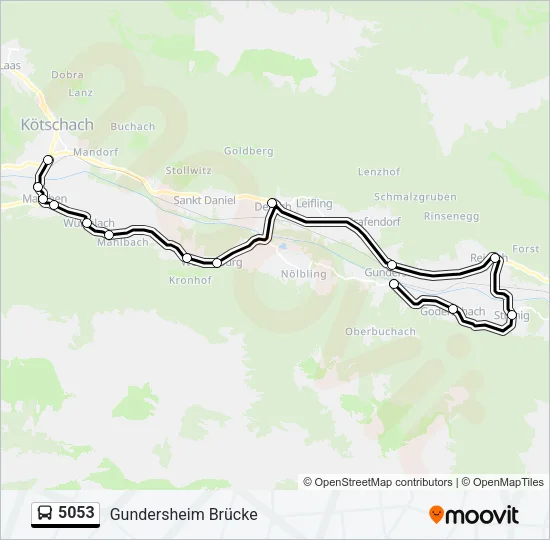 5053 Bus Line Map