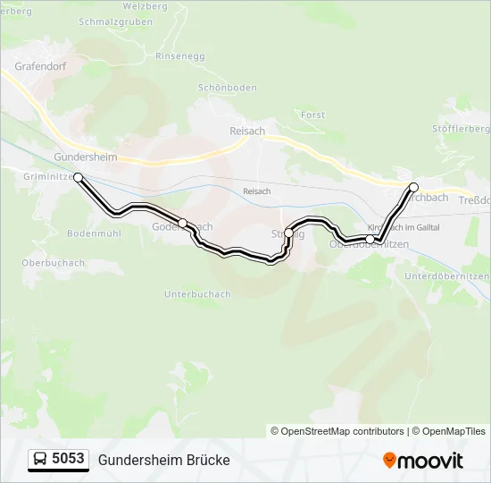 5053 Bus Line Map