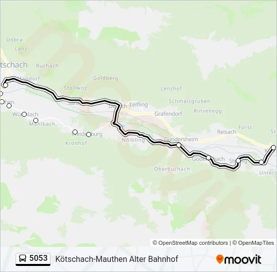 5053 Bus Line Map