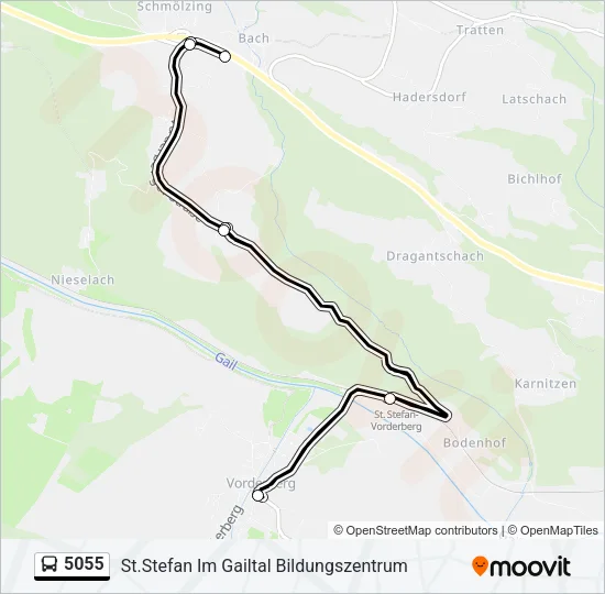 5055 Bus Line Map