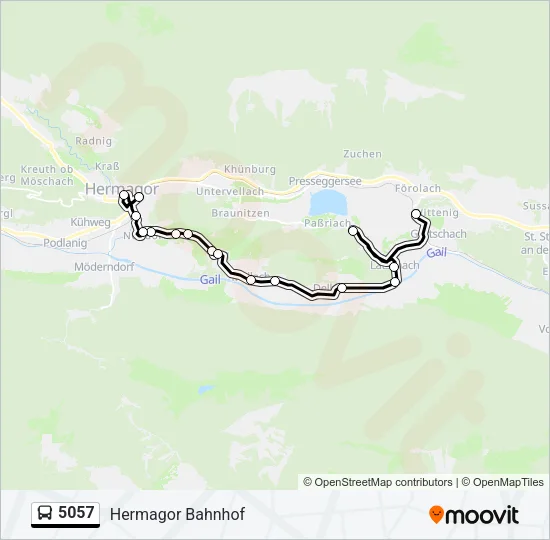 5057 Bus Line Map