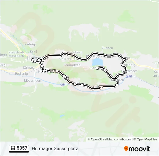 5057 Bus Line Map