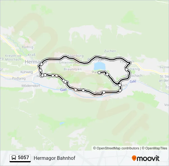 5057 Bus Line Map