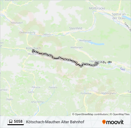 5058 Bus Line Map