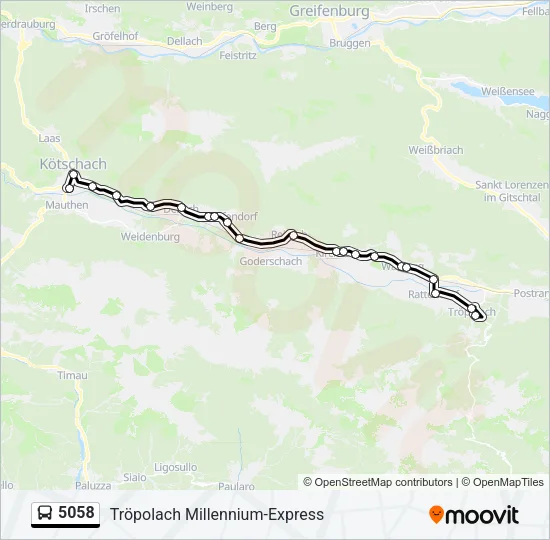 5058 Bus Line Map