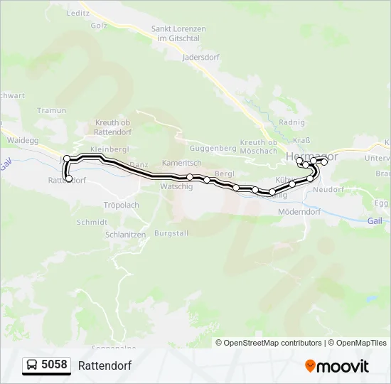 5058 Bus Line Map