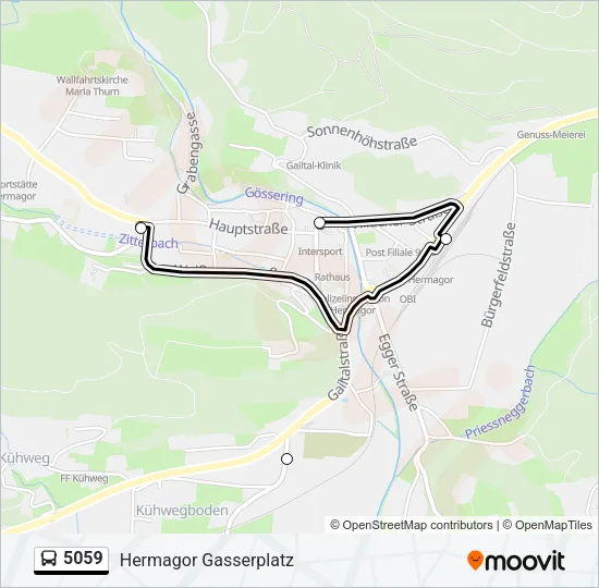 5059 Bus Line Map