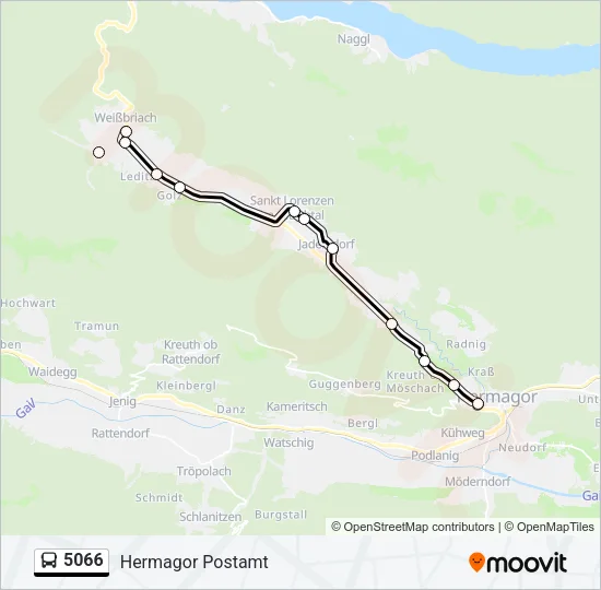 5066 Bus Line Map