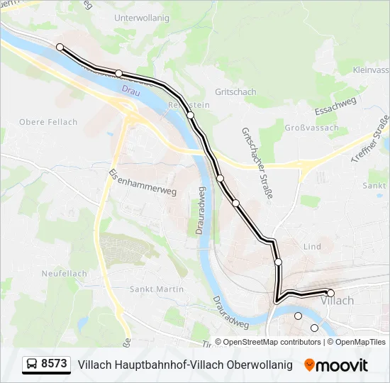 8573 Bus Line Map
