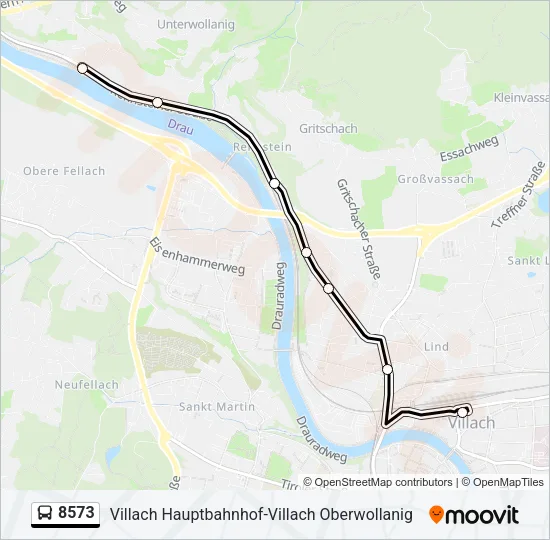 8573 Bus Line Map