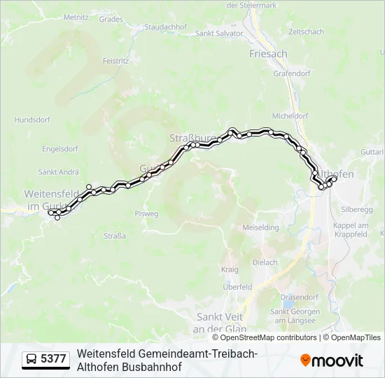 5377 Bus Line Map