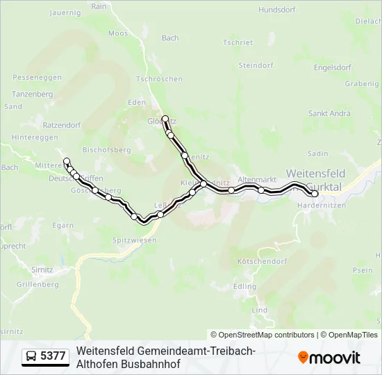 5377 Bus Line Map