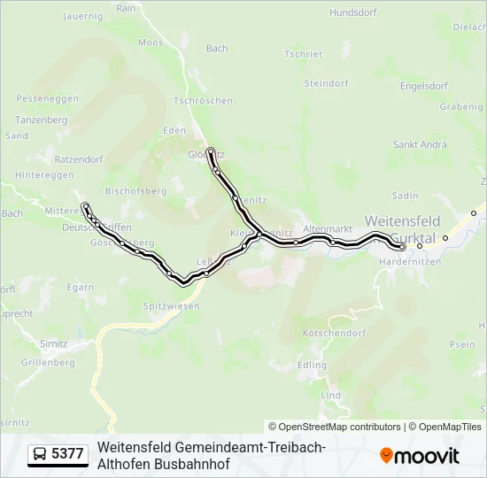 5377 Bus Line Map