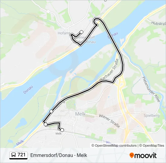 721 Bus Line Map