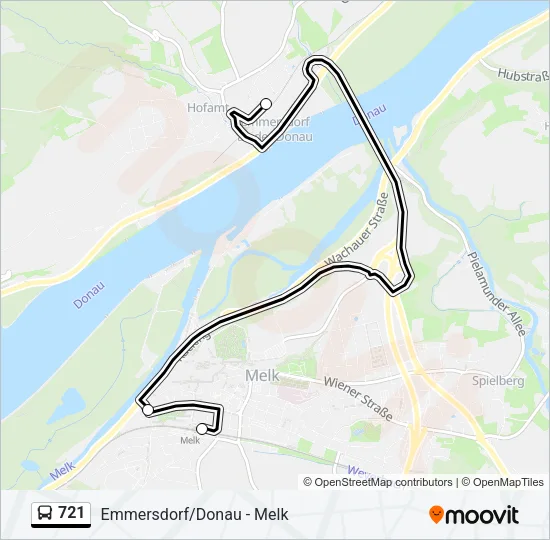 721 Bus Line Map