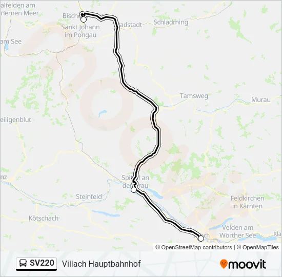 SV220 Bus Line Map