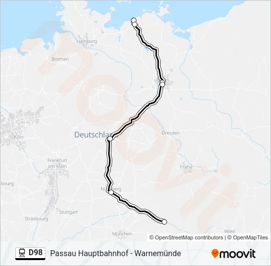 D98 Train Line Map