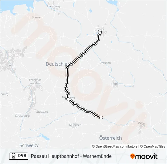 D98 Train Line Map