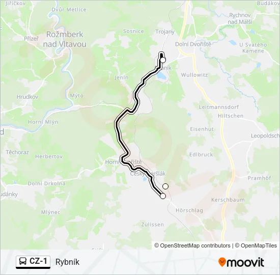 CZ-1 Bus Line Map