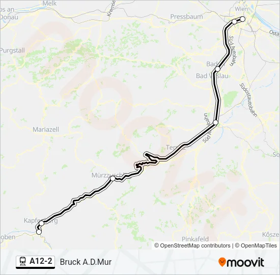 A12-2 Train Line Map