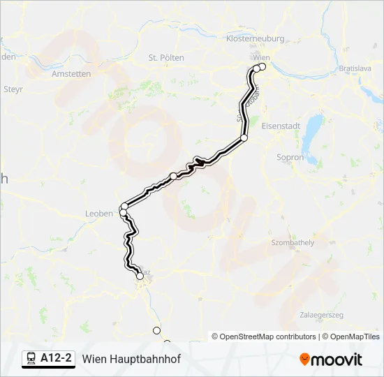 A12-2 Train Line Map