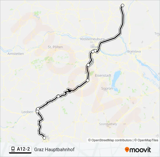 A12-2 Train Line Map