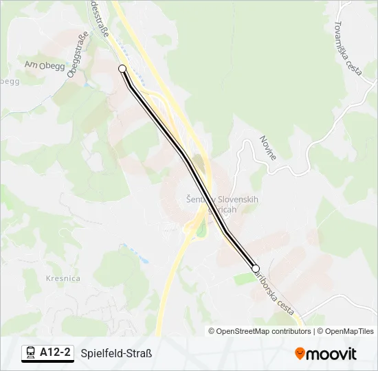 A12-2 Train Line Map
