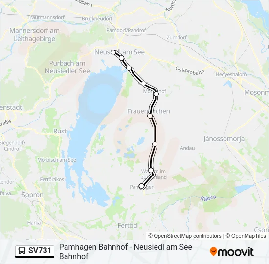SV731 Bus Line Map