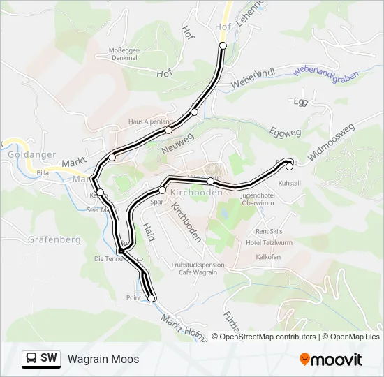 SW Bus Line Map