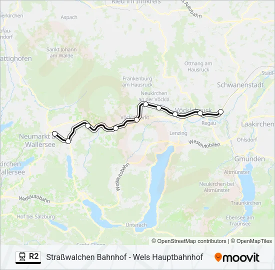 R2 Train Line Map