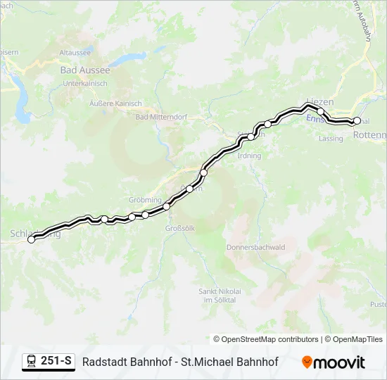 251-S Train Line Map