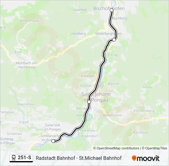 251-S Train Line Map
