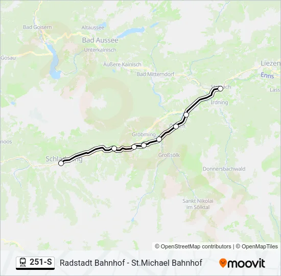 251-S Train Line Map