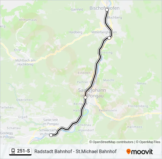 251-S Train Line Map
