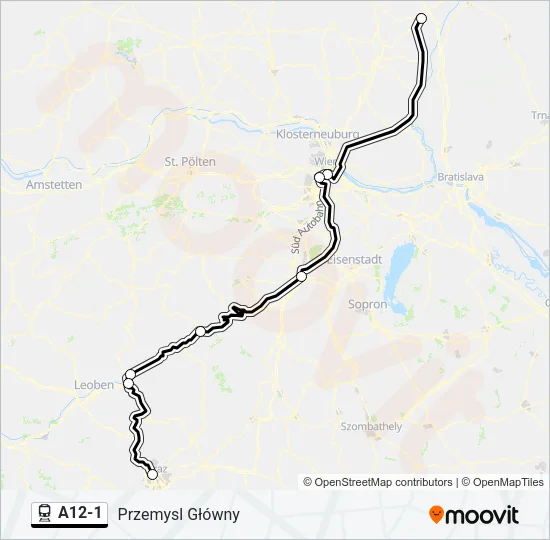 A12-1 Train Line Map