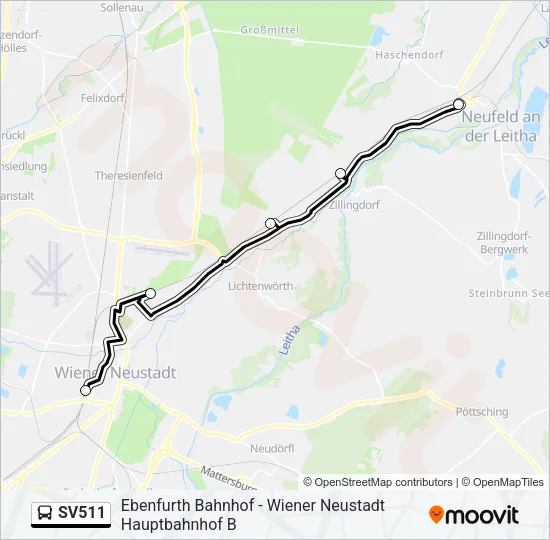 SV511 Bus Line Map
