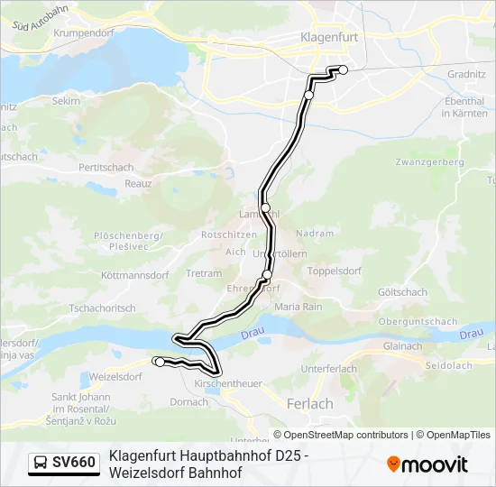 SV660 Bus Line Map