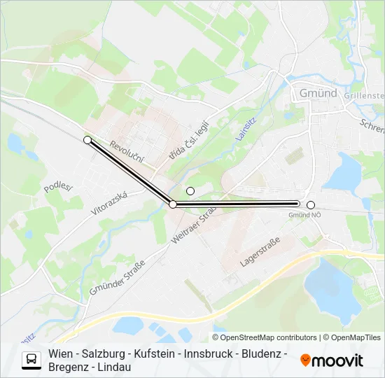 SCHIENENERSATZ Bus Line Map