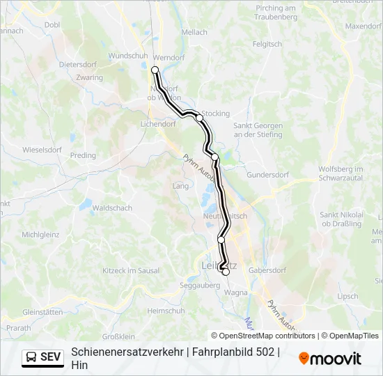 SEV  Line Map