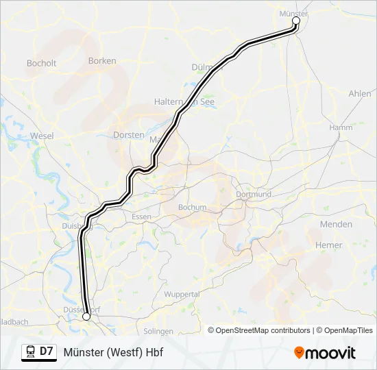 D7 Train Line Map