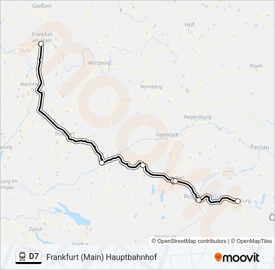 D7 Train Line Map