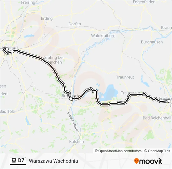 D7 Train Line Map