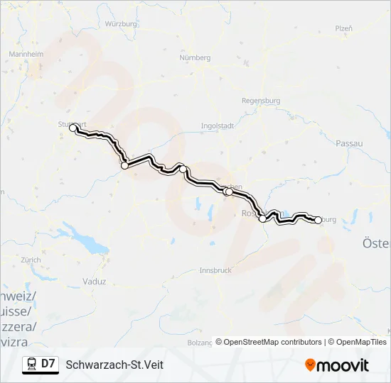 D7 Train Line Map