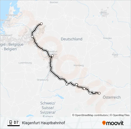 D7 Train Line Map