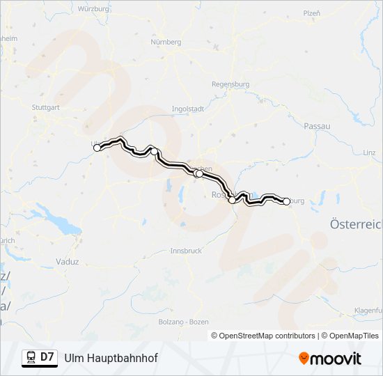 D7 Train Line Map